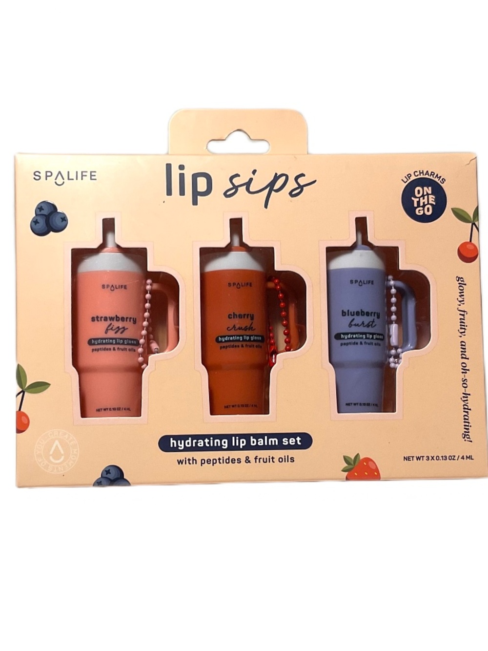 Spa Life Lip Sips Hydrating Lip Balm Set